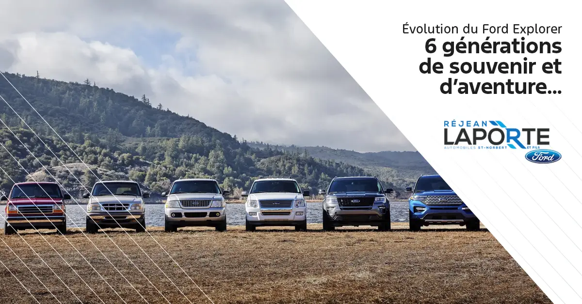 Évolution du Ford Explorer : 6 générations de souvenirs, d’aventures et de routes québécoises