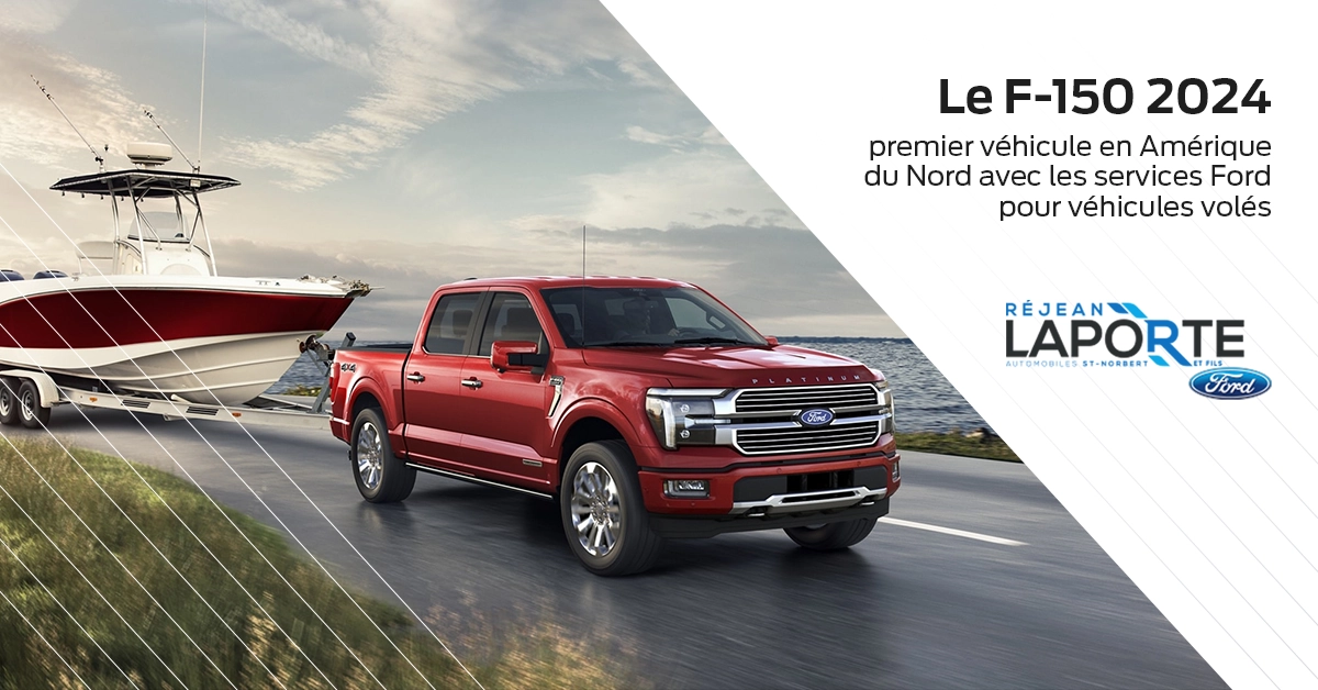 Le F-150 2024 : premier véhicule en Amérique du Nord avec les services Ford pour véhicules volés