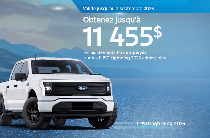 Bannière de F-150 Lightning 2025