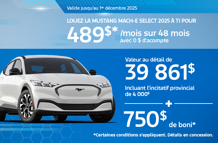 Bannière de Mach-E 2025