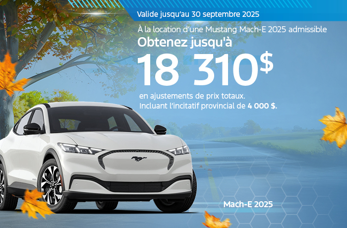 Bannière de Mach-E 2025