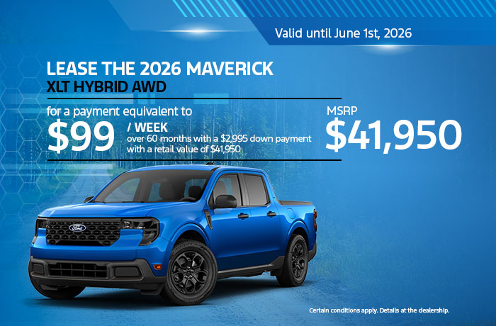 Bannière de Maverick 2026