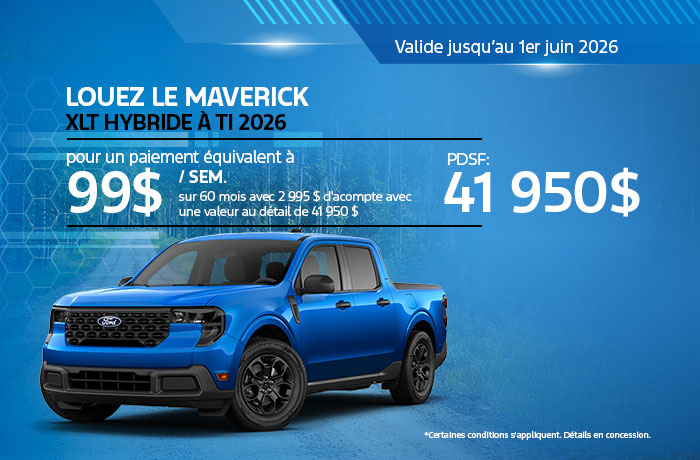 Bannière de Maverick 2026