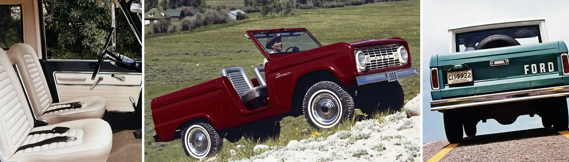 différents clichés du Ford Bronco première génération