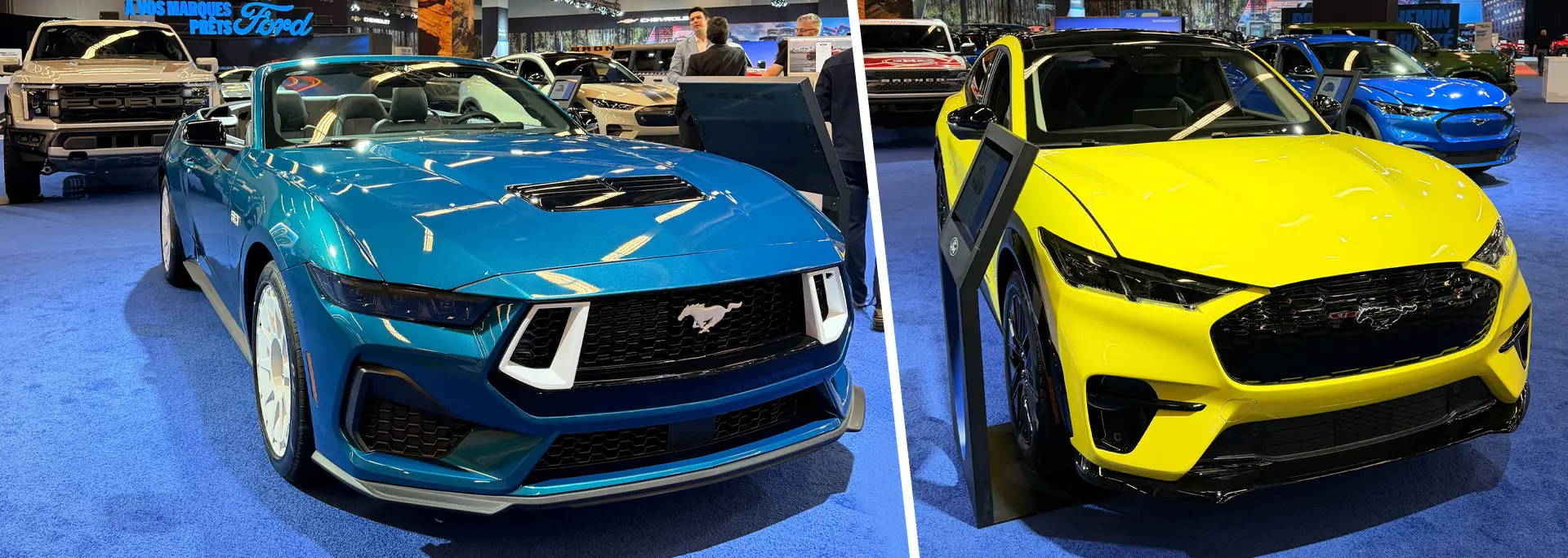 Mustang Mach-E GT et Mustang GT premium au Salon de l'auto de Montréal 2026