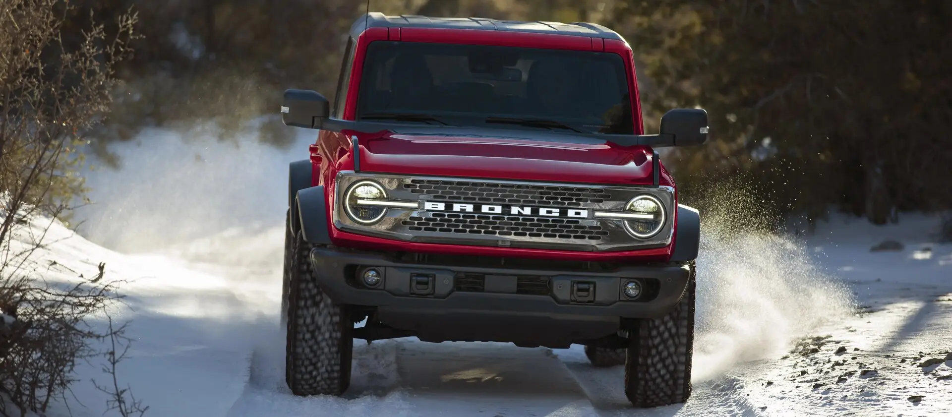 Ford Bronco en hiver à St-Norbert