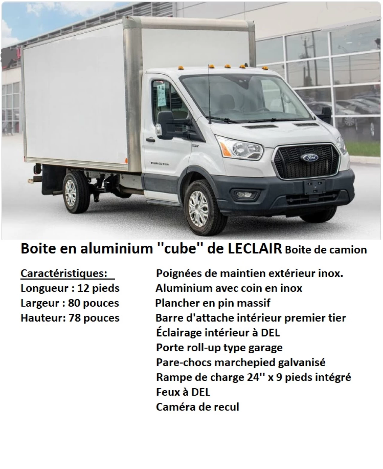 2024 Ford Transit fourgon tronquÉ T-350 RWD 9500 GVWR SRW Image principale