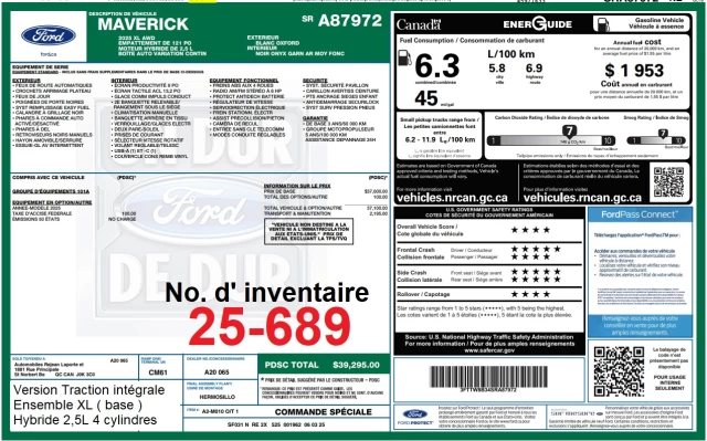 Ford Maverick XL 2025