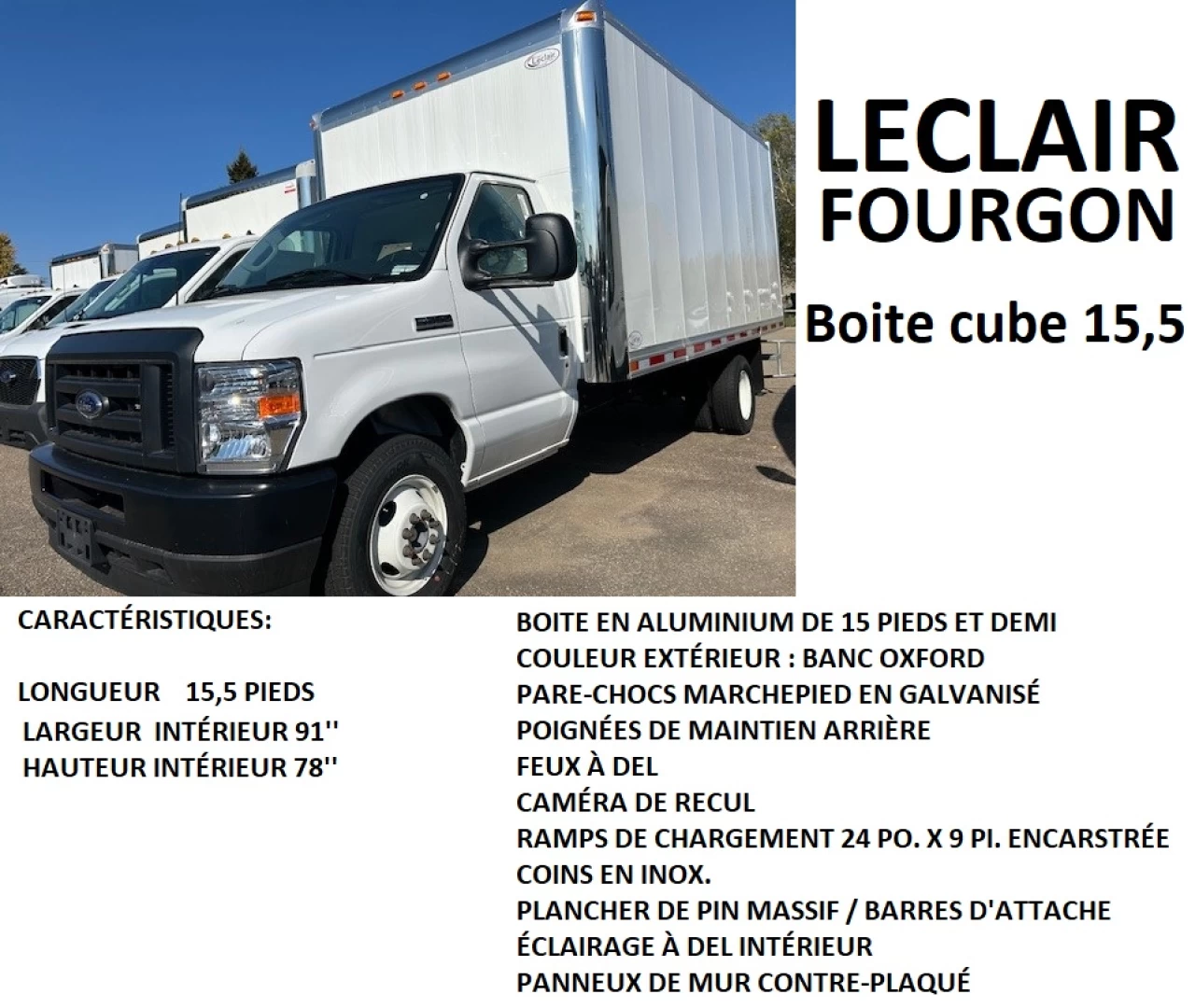 2024 Ford SÉrie E tronquÉ E-350 WB Image principale