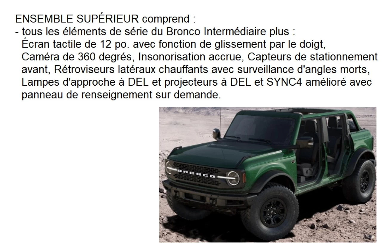 2023 Ford Bronco Wildtrak Main Image
