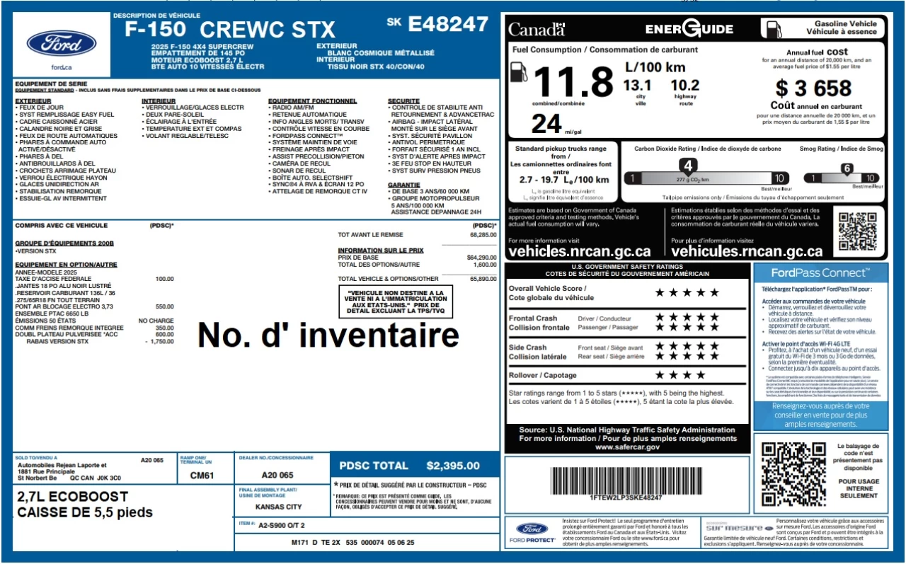 2025 Ford F-150 STX Image principale