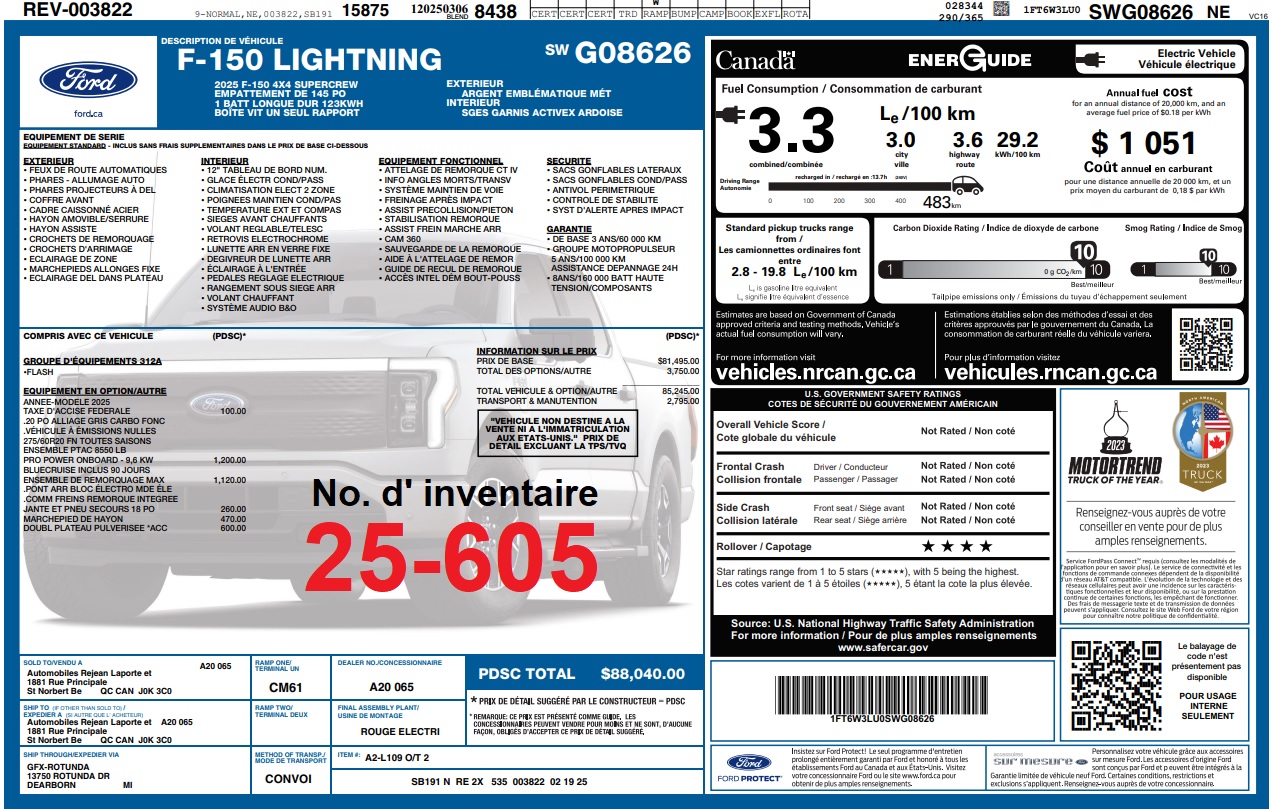 2025 Ford F-150 Lightning FLASH Main Image